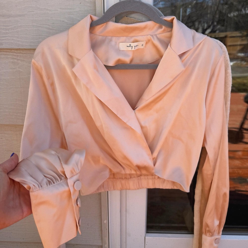 Silky Rose Gold Top